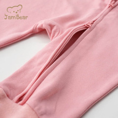 100% organic cotton baby romper jersey infant romper long sleeve baby clothes jersey baby footies infant zip onesie