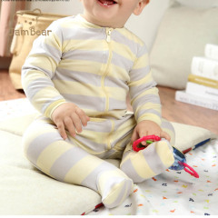 100% organic cotton baby romper jersey infant romper long sleeve baby clothes jersey footies baby