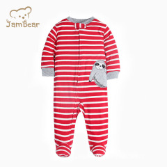 Organic cotton footed romper baby long sleeve onesie infant baby rompers