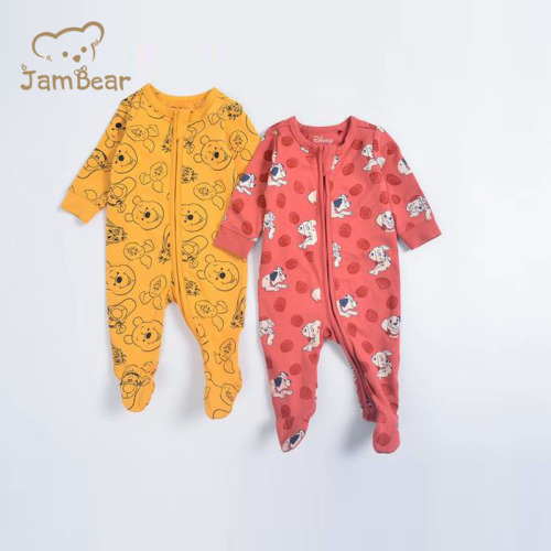 100% organic cotton baby romper jersey infant romper long sleeve baby clothes jersey baby footies infant zip onesie