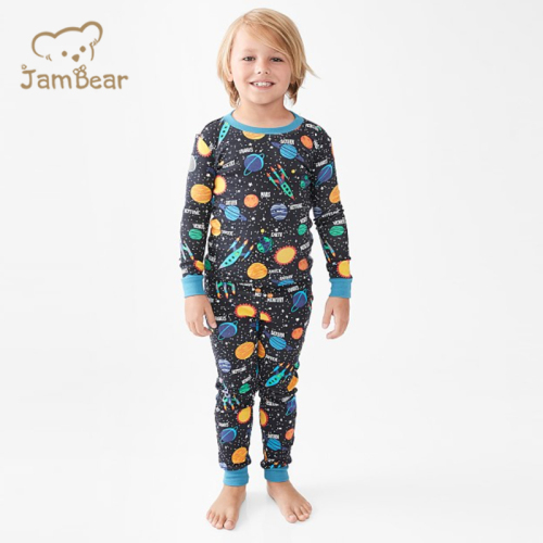 JamBear children Loungewear organic cotton pajama toddler bamboo pyjamas Eco-friendly baby sleepwear kids lounge set