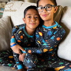 JamBear children Loungewear organic cotton pajama toddler bamboo pyjamas Eco-friendly baby sleepwear kids lounge set