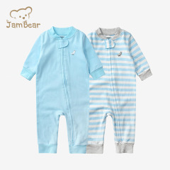 100% organic cotton baby romper jersey infant romper long sleeve baby clothes jersey baby footies infant zip onesie