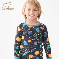 JamBear children Loungewear organic cotton pajama toddler bamboo pyjamas Eco-friendly baby sleepwear kids lounge set