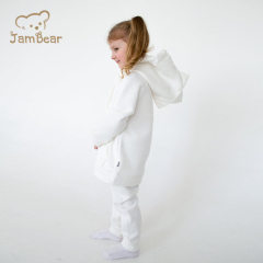Jambear Organic baby sportswear Eco-friendly kid sweatshirt and sweatpants set Organic Cotton hoodie and sweatpants