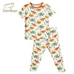 JamBear children Loungewear bamboo toddler pyjama bamboo pyjamas Eco-friendly baby sleepwear baby pyjamas set
