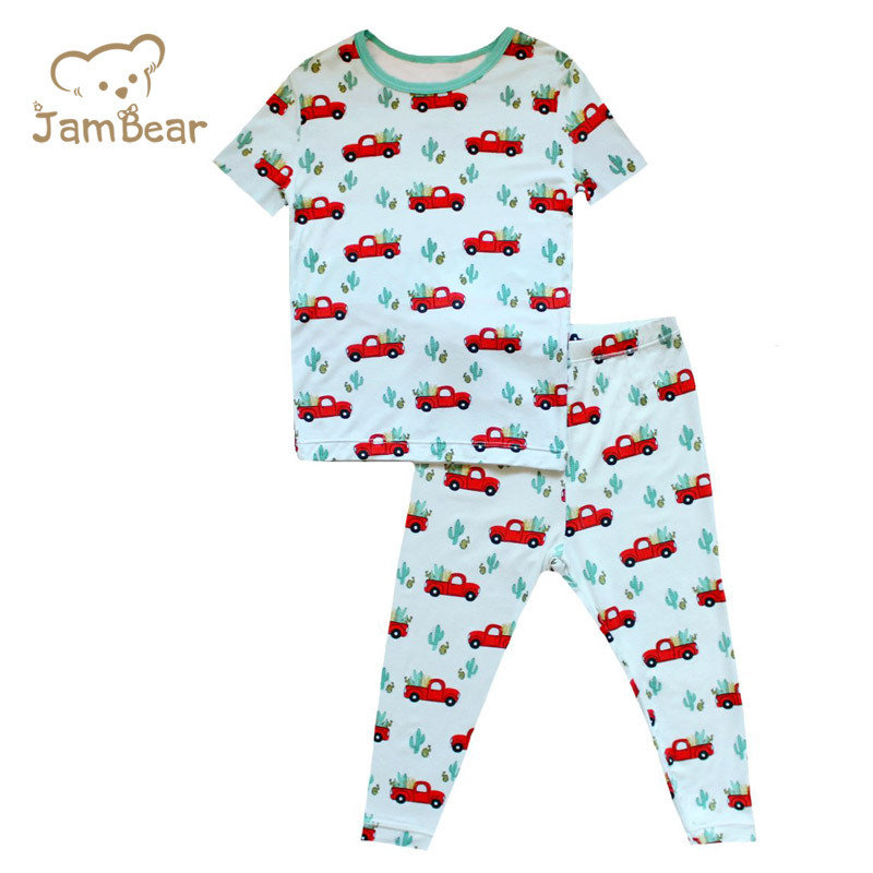 JamBear children Loungewear bamboo toddler pyjama bamboo pyjamas Eco-friendly baby sleepwear baby pyjamas set