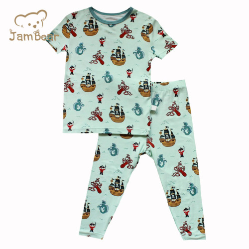 JamBear children Loungewear bamboo toddler pyjama bamboo pyjamas Eco-friendly baby sleepwear baby pyjamas set