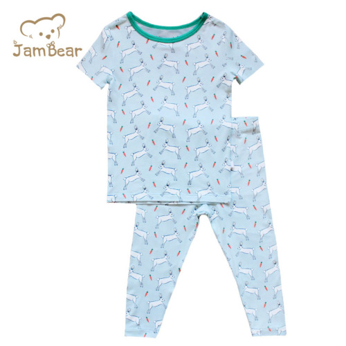 JamBear children Loungewear bamboo toddler pyjama bamboo pyjamas Eco-friendly baby sleepwear baby pyjamas set