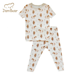 JamBear children Loungewear bamboo toddler pyjama bamboo pyjamas Eco-friendly baby sleepwear baby pyjamas set