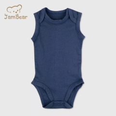 Organic cotton sleeveless bodysuit sustainable baby bodysuit eco friendly toddler onesie pajamas cotton baby clothes