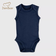 Organic cotton sleeveless bodysuit sustainable baby bodysuit eco friendly toddler onesie pajamas cotton baby clothes
