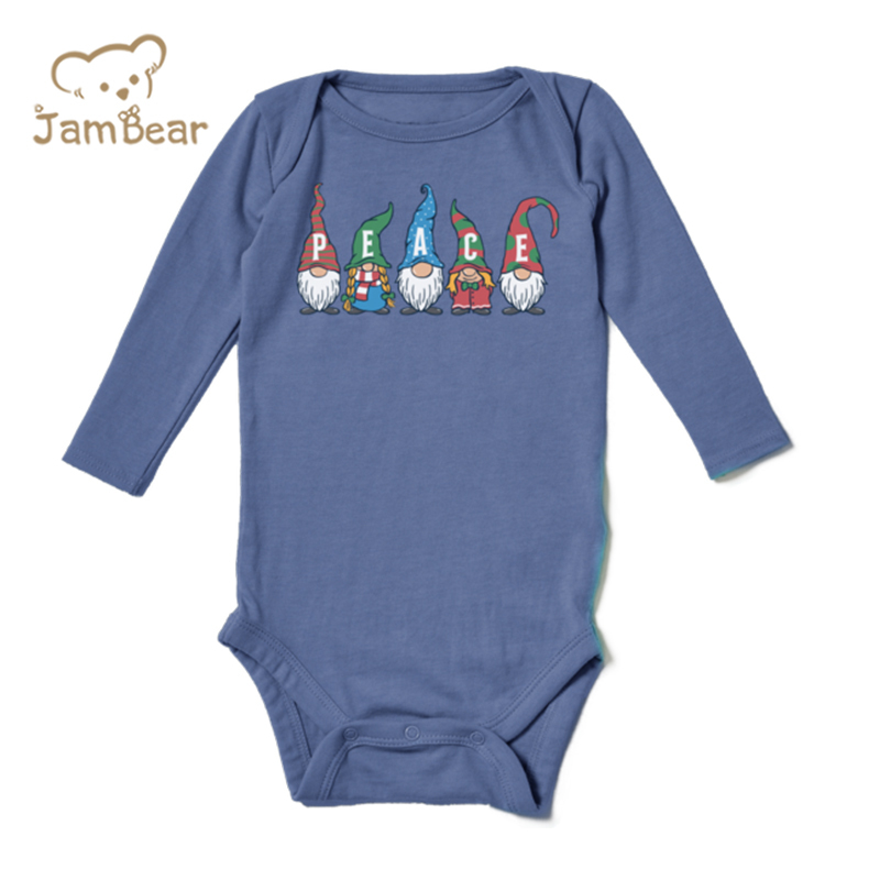 Organic cotton long sleeve bodysuit sustainable baby bodysuit eco friendly toddler onesie pajamas cotton baby clothes