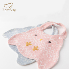 Jambear Baby Bibs Customizable Bibs Cute Chick Style 100% Cotton OEM Service Snap Button Eco-friendly Washable Printed Support bib