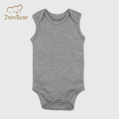 Organic cotton sleeveless bodysuit sustainable baby bodysuit eco friendly toddler onesie pajamas cotton baby clothes