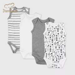 Organic cotton sleeveless bodysuit sustainable baby bodysuit eco friendly toddler onesie pajamas cotton baby clothes
