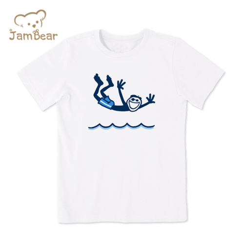 Print kids t shirts organic cotton children tee sustainable t shirt kids short sleeve eco friendly children tshirt