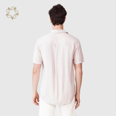 Modal shirts for men sustainable men casual shirt short sleeve camisas eco friendly shirt for men summer