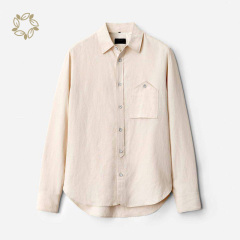 linen men shirt casual 100% linen men shirt men's camisas linen shirts organic camisas full sleeve men's shirt