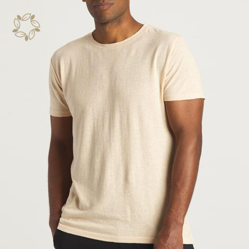 Hemp Men T-Shirt heavy weight soft cotton tee organic cotton heavy weight t shirt Men's Blank Tee soft jersey knit tee