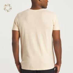 Hemp Men T-Shirt heavy weight soft cotton tee organic cotton heavy weight t shirt Men's Blank Tee soft jersey knit tee
