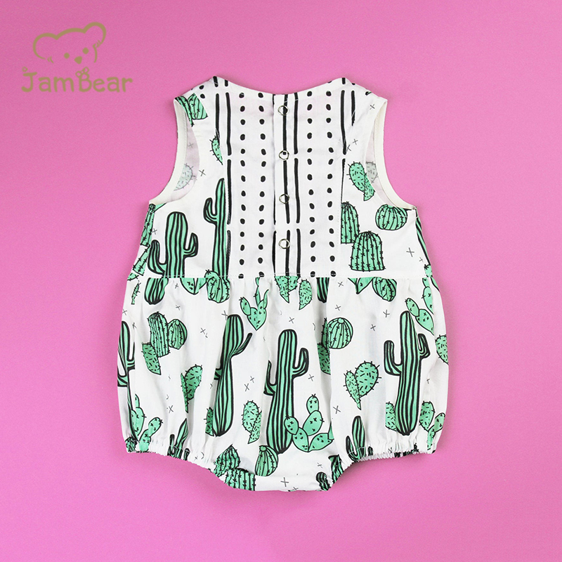 Organic cotton ruffle baby romper sustainable ruffle bodysuit eco friendly ruffle romper baby toddler bodysuit