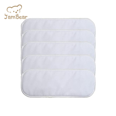 Jambear Organic cotton baby Unbleached Fitted Diaper Natural Newborn botton Bamboo Fitted Cloth Diaper baby pants diapers
