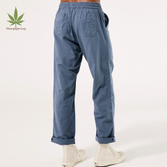 men Lightweight Hemp Weekend Pant organic hemp men trousers sustainable men linen trousers casual