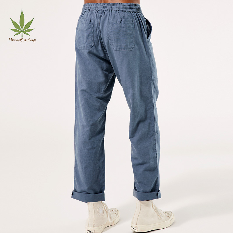 men Lightweight Hemp Weekend Pant organic hemp men trousers sustainable men linen trousers casual