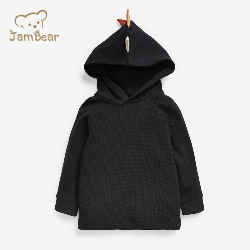 Organic cotton toddler hoodies eco friendly hoodies for toddlers sustainable baby waffle hoodie