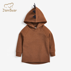 Organic cotton toddler hoodies eco friendly hoodies for toddlers sustainable baby waffle hoodie