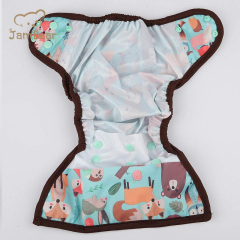Jambear Organic cotton baby Unbleached Fitted Diaper Natural Newborn botton Bamboo Fitted Cloth Diaper baby pants diapers