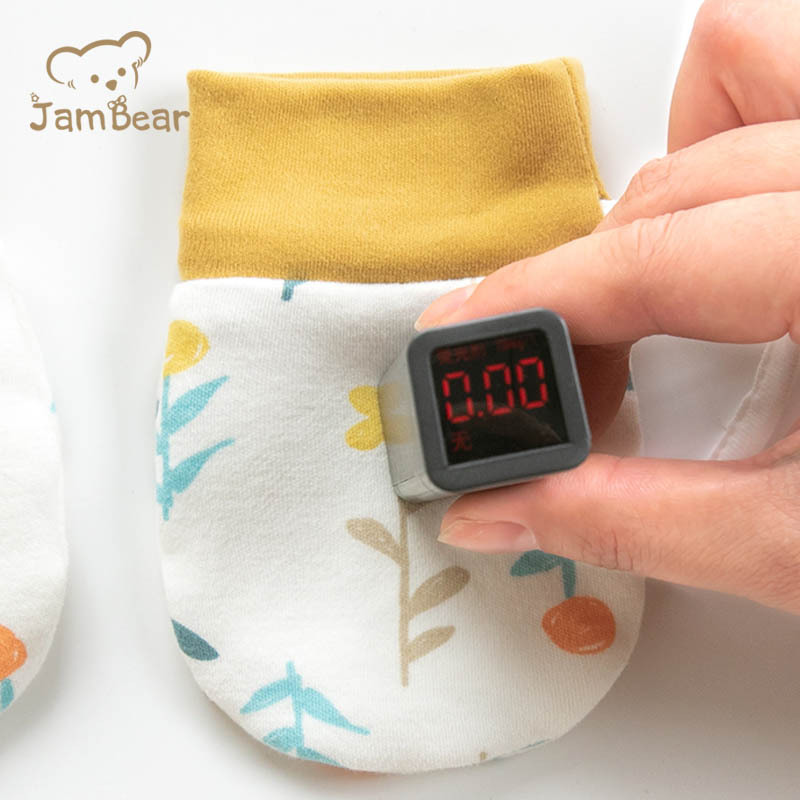 Jambear Newborn Baby Cotton No Scratch Mittens For 0-6 Months Boys Girls Baby Mitts newborn mitten set