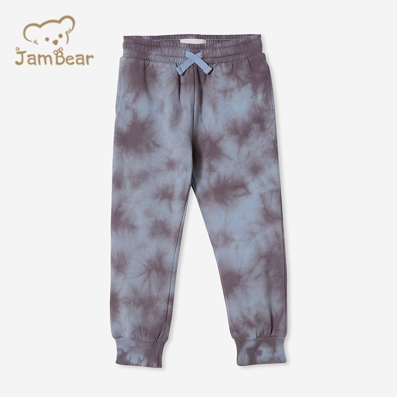 Eco friendly children tie dye sweatpants bamboo kids sweatpants sustainable children Jogger pants