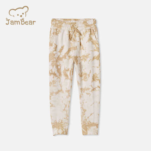 Eco friendly children tie dye sweatpants bamboo kids sweatpants sustainable children Jogger pants