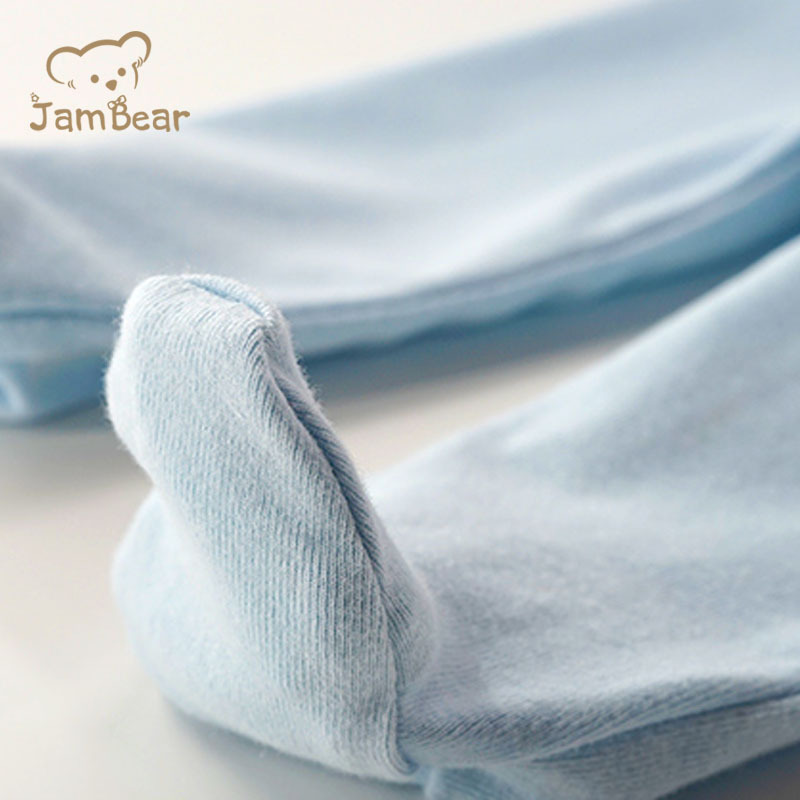 JamBear Organic cotton ribbed babyr legging Natural Organic Cotton newborn footie pant eco friendly rib baby pants
