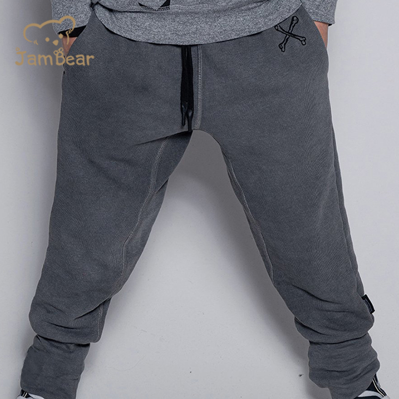 Organic cotton sweatpants printed eco friendly children Jogger pants sustainable kids sweatpants kids jofgger pant