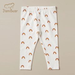 Print baby organic cotton leggings sustainable eco friendly organic leggings organic baby leggings baby pant