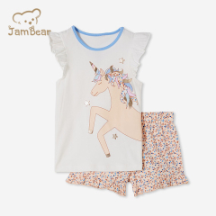 Organic bamboo two piece sleepers eco friendly kids bamboo pajama sustainable pajamas bamboo children kids pyjamas sleepwear