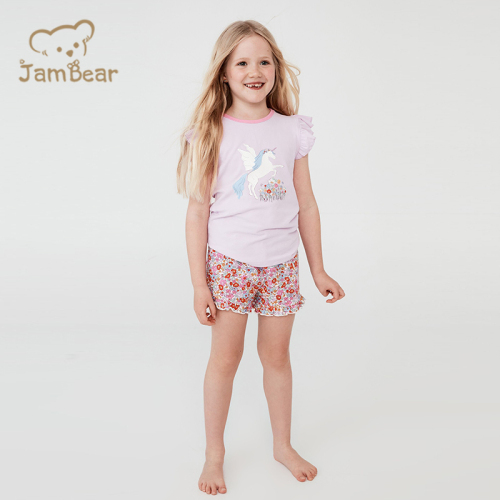 Organic bamboo two piece sleepers eco friendly kids bamboo pajama sustainable pajamas bamboo children kids pyjamas sleepwear