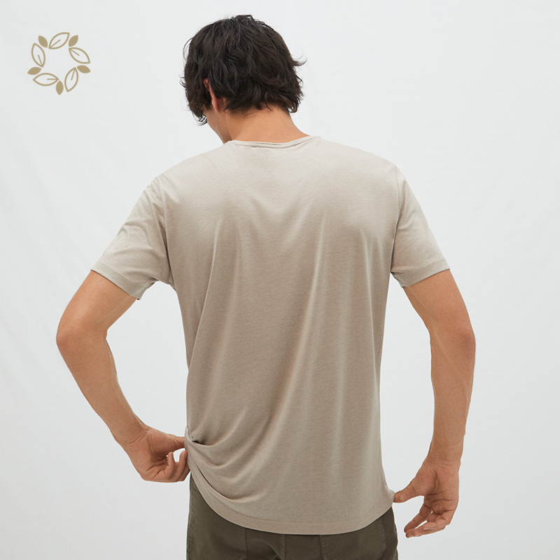 Sustainable t-shirt in lyocell and organic cotton eco friendly men's t-shirt soft t shirt for men plain tees for men