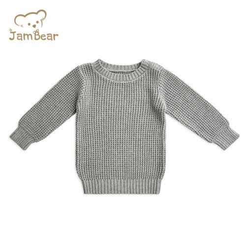 chunky knit rib sweater child 100% organic cotton yarn knitted kids jumpers rib knit kids sweaters girls pink knit chunky
