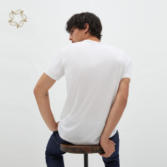 Sustainable t-shirt in lyocell and organic cotton eco friendly men's t-shirt soft t shirt for men plain tees for men