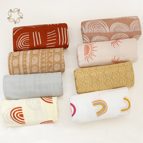 Organic bamboo muslin baby blanket sustainable newborn blanket eco friendly baby blankets for newborn