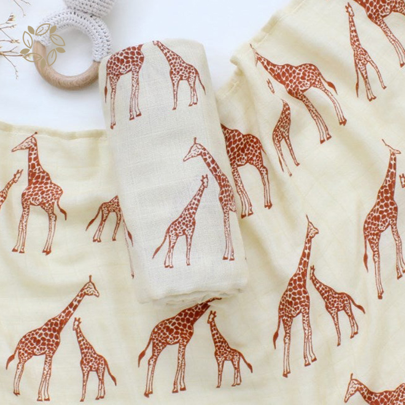 Organic bamboo muslin baby blanket sustainable newborn blanket eco friendly baby blankets for newborn
