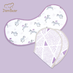 Jambear Organic Muslin Burp Cloth eco-friendly organic bamboo Burp Cloths set Baby burp bibs