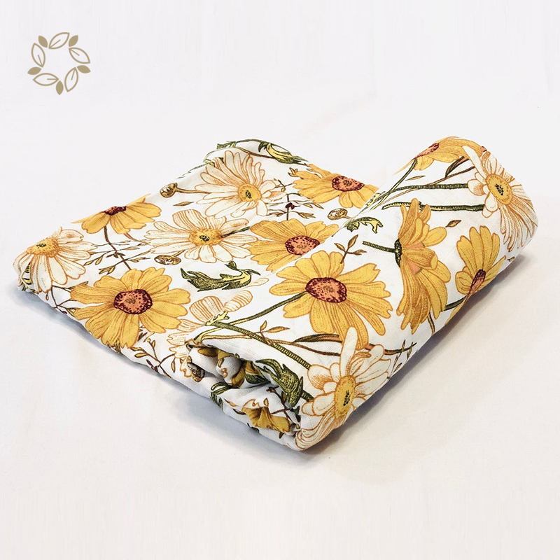 Organic bamboo muslin baby blanket sustainable newborn blanket eco friendly baby blankets for newborn