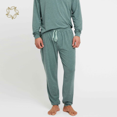 organic bamboo loungewear for men eco friendly sleepwear organic nightwear pajama sets man Homewear pyjamas plain pjs