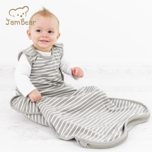 Jambear Organic cotton newborn sleep bag sleeveless baby sleeping sack cotton jersey sleepsack Basic Baby Sleeping Bag