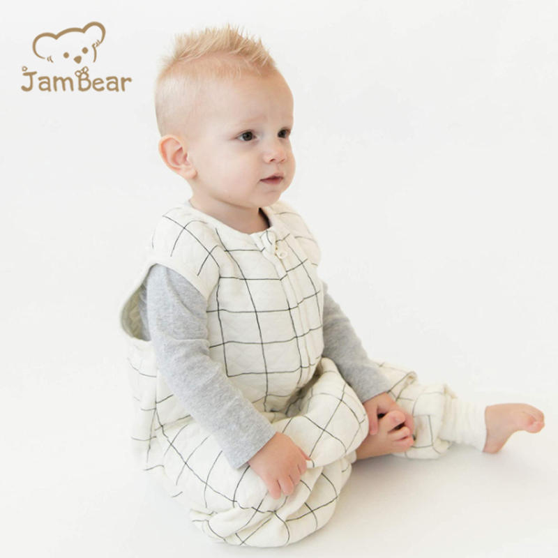 Jambear Organic cotton Sleeping Sacks for Toddlers Baby sleep Bag With Feet baby sleeping bag with slit legging